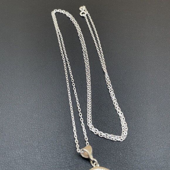 JMH Sterling Silver .925 Necklace Black Onyx Pendant 28" Handcrafted In Ireland - Picture 4 of 6